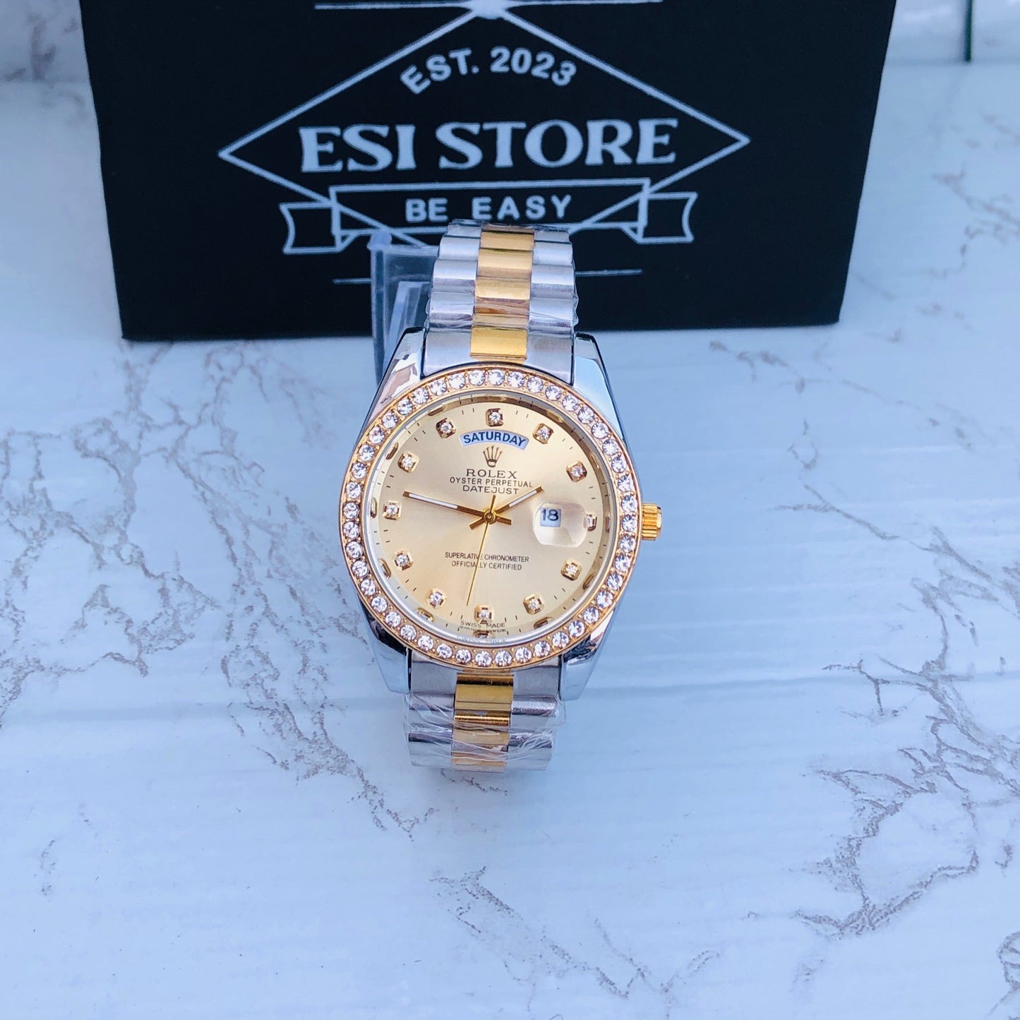 Esi Rlx Day Date Diamonds